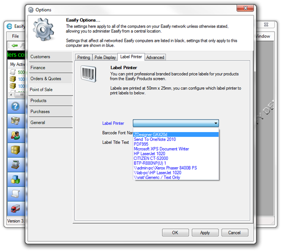 Easify Help Installing A Zebra GK420d Thermal Label Printer