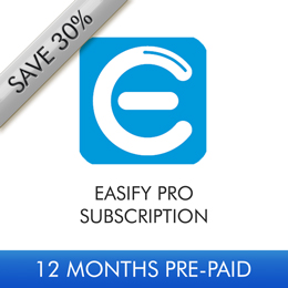 Easify Pro 1 User 12 Month Subscription