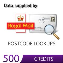 Postcode Lookup 500 Credits / Searches