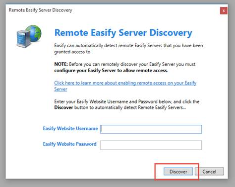 log in to look for remote servers