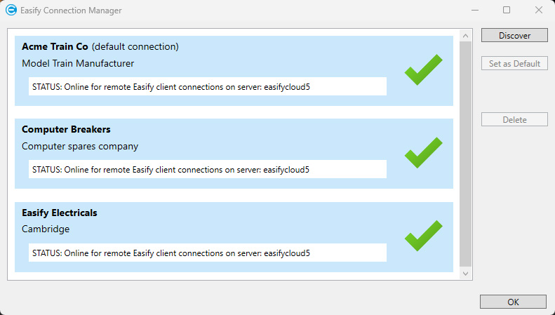 Easify Connection Manager